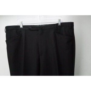 Incotex Black Woven Wool Dress Pants Trousers 60 EU Brand NEW